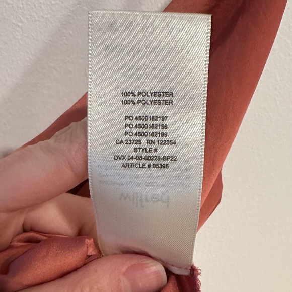 Wilfred Davina Satin Side Ruched Adjustable Length Slip Dress Medium Aritzia - Picture 8 of 12